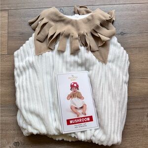 NWT mushroom costume White and Tan Mushroom 18 month no hat